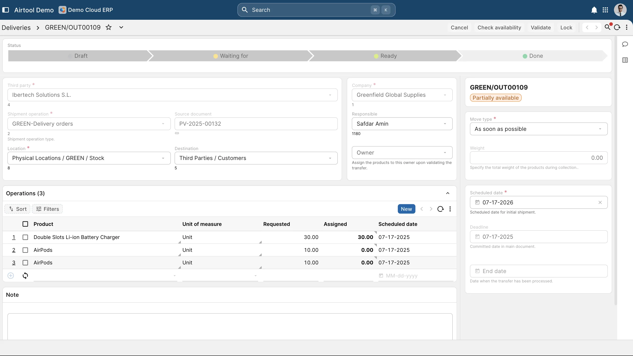 Dispatch, route planning and proof of delivery in one flow.